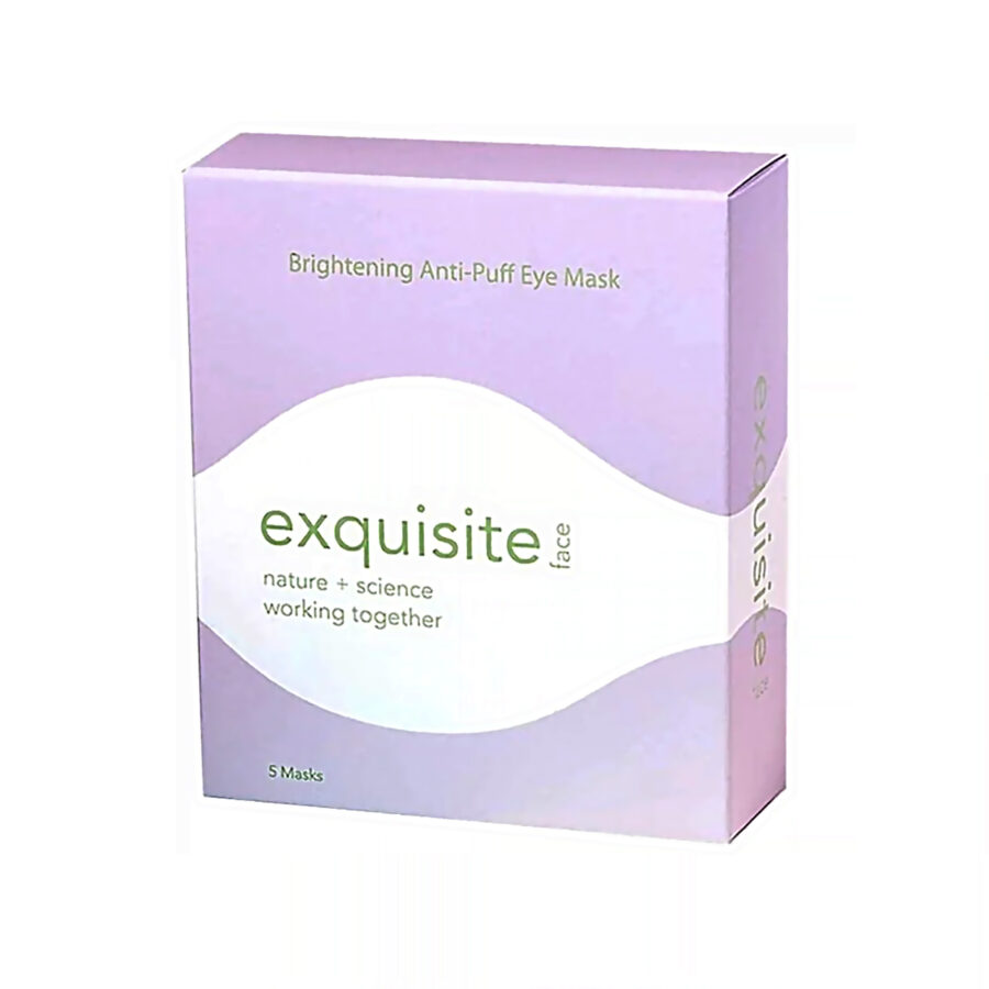 Packaging/box of Exquisite Face & Body Brightening Anti-puff Eye Mask