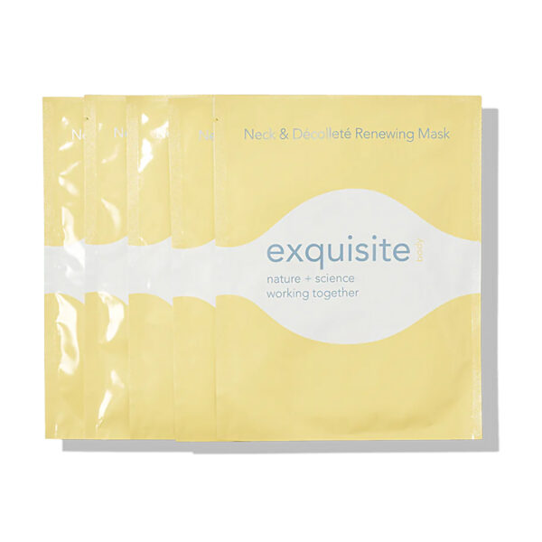 Exquisite Face & Body Neck and Décolleté Renewing Mask - 5 individually wrapped masks